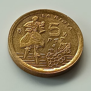 5 pesetas year 1996 La Rioja