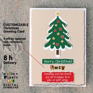 personalized Christmas greeting cards, digital download Christmas Cards, merry Christmas card sets, customizable Xmas cards for friends