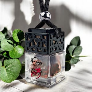 Wurzelchakra Auto Diffuser, Granat Kristall, Eukalyptus Minze Duft