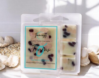 Taurus Zodiac Crystal Wax Melts, Coastal Dreams Scent