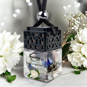 Eternal Blooms Crystal-Enhanced Essential Oil Diffuser, Hanging Car Air Fresheners, 8ml
