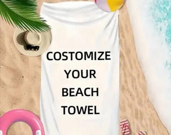 Toalla de playa personalizada