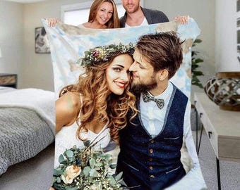Personalized Picture Blankets Custom Photo Fleece Throw Blanket