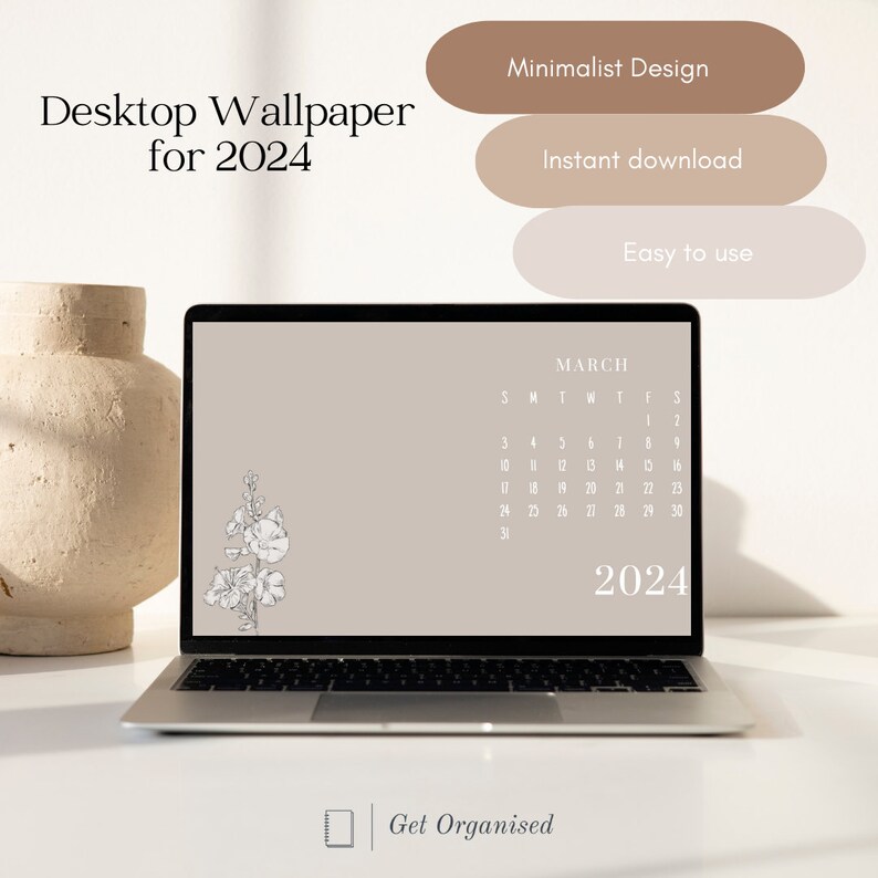 2024 Desktop Organizer Wallpaper January 2024december 2024 Desktop