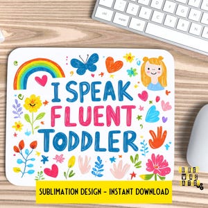 Teacher Mouse Pad Sublimation Design - Digital Download - Teacher Appreciation Gift - Back to School Decor, Teacher Life