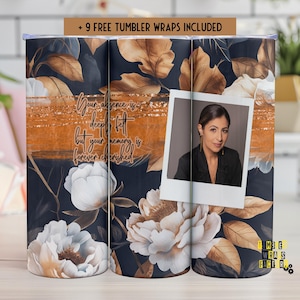 Rest in Peace Tumbler Wrap, Engelsflügel Lilien und Rosen Digitaler Hintergrund für Sublimation, Rip Design, Erinnerungsgeschenk, 20 Unze Verpackung