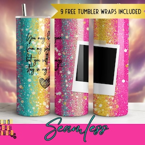 Rest in Peace Tumbler Wrap, Engelsflügel Lilien und Rosen Digitaler Hintergrund für Sublimation, Rip Design, Erinnerungsgeschenk, 20 Unze Verpackung