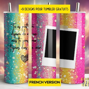 Memorial Tumbler Wrap, Rest in Peace, 20oz Skinny Straight Tumbler Design Sublimation Design, PNG DIGITAL DOWNLOAD - French Quote