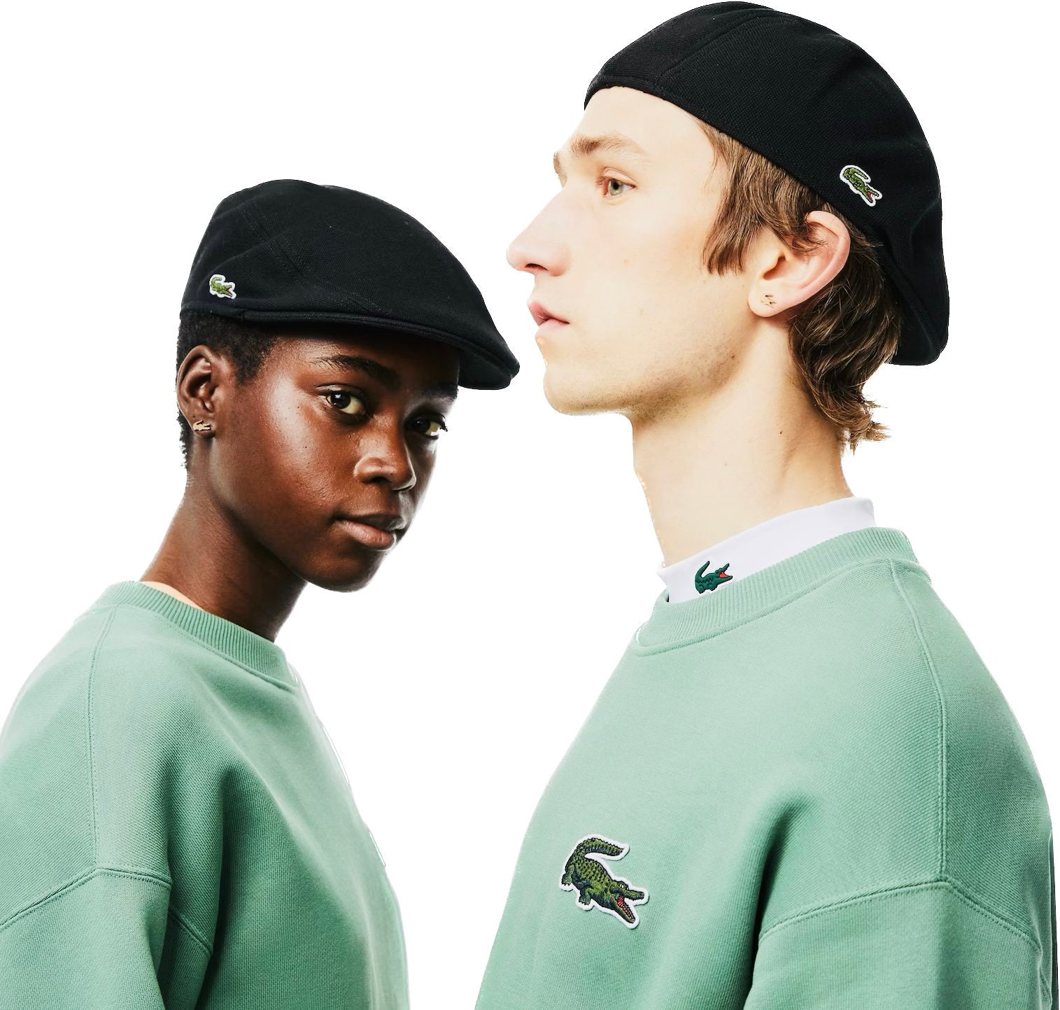 Beret Lacoste noir homme femme Etsy France