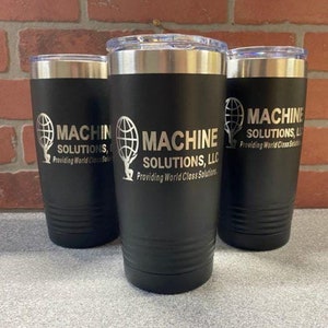 Custom Logo Tumbler | 20 Oz Insulated | Laser Engraved Corporate Gifts