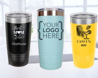 Personalized Tumbler Logo, Personalized design, Tumbler for Coffee, Engraved Laser Cup, Tumbler for men, Tumbler for gym, Travel Tumbler