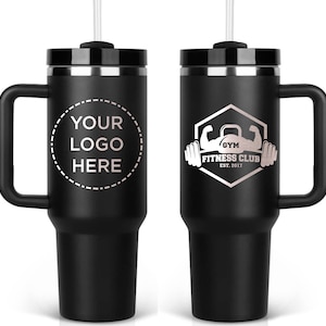 Custom Logo Tumbler, Corporate Gift, Closing Gift, Personalized Logo Tumbler, Promotional Items,  Laser Engraved Coffee Cup, Company Logo