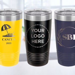 Insulated 20 Oz  Tumbler, Personalized Tumbler, Custom Tumbler for a Traveler, Laser Engraved Tumbler, 20oz Coffee Mug, Engraved Design, Cup