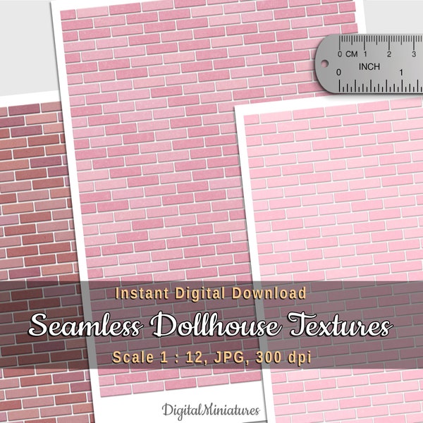 Pink Dollhouse Wallpaper - Etsy