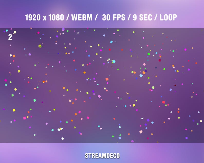 Animated Confetti Twitch Overlays: Celebrate Stream Milestones, Goals ...