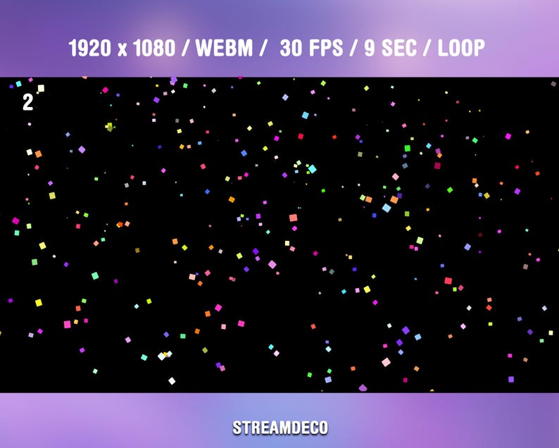 Animated Confetti Twitch Overlays: Celebrate Stream Milestones, Goals ...