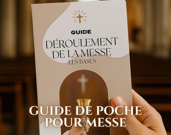 Guide de la messe catholique – PDF A4 + A5 + document modifiable Canva – fascicule messe imprimable (bonus : variantes français + latin)