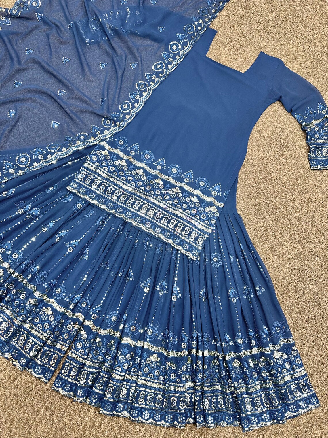 Pakistani Embroidered Viscose Suit Canada | Digital Print 3 Piece Salwar Kameez main image 0