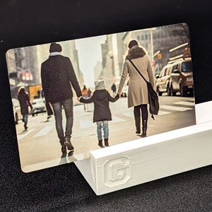 Gift idea: Personalized photo card for your wallet with your desired text - unique like you! - Homemade wallet cards