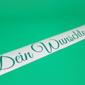 Personalisierte 5 cm Vinyl Aufkleber mit Namen oder Wunschtext  | Etiketten  | Stickers | Kleine farbige Schriftzüge - Schriftzug aufkleber