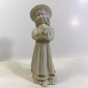 1994 Lenox Figur Mädchen mit Hut &quot;&quot;Flowers For You&quot;&quot; China Jewels Collection
