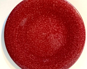 Dessert Plate / Salad Plate Le Faubourg Red Speckled Design 9” Made in Portugal