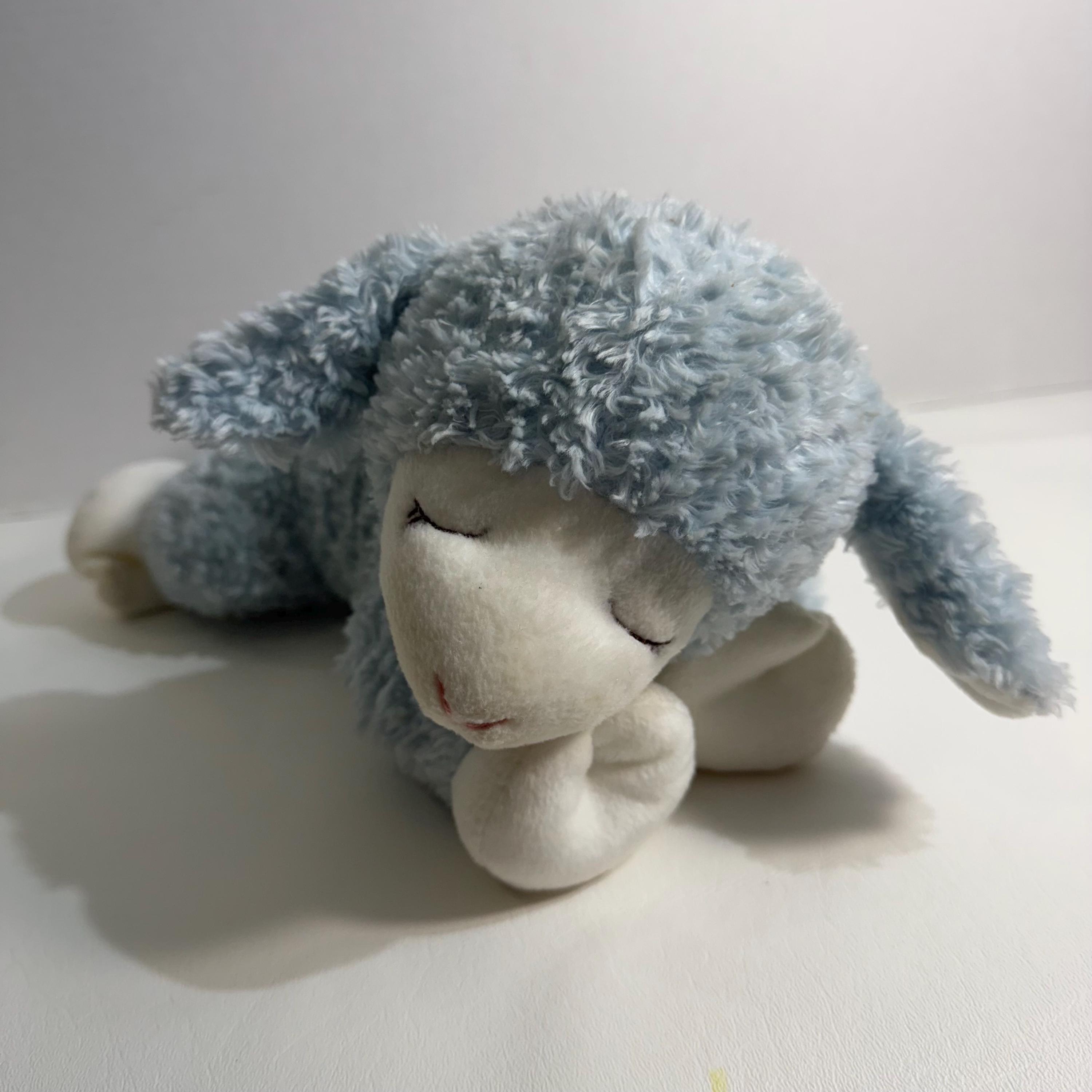 Gund Baby Winky Lamb Blue Musical Plush Plays Jesus Loves Me 14