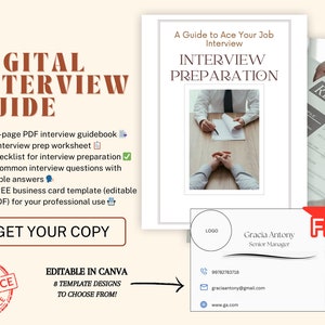 Hoja de trabajo de preparación para la entrevista para solicitantes, Guía de entrevista para principiantes, Consejos para la entrevista, Preguntas y respuestas completas de la entrevista