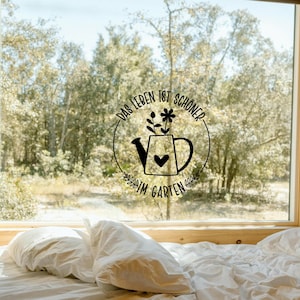 Window picture spring, beautiful in the garden, decoration mirror, sticker window, sticker mirror, cozy, decoration minimalist