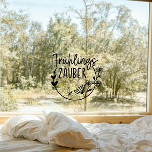 Window picture spring, spring magic, decoration mirror, sticker window, sticker mirror, cozy, decoration minimalist