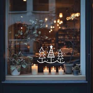 Window picture Christmas, decoration Christmas, decoration mirror, sticker window, sticker mirror, cozy, decoration minimalist,