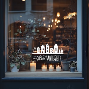 Window picture Christmas, decoration Christmas, decoration mirror, sticker window, sticker mirror, cozy, decoration minimalist,