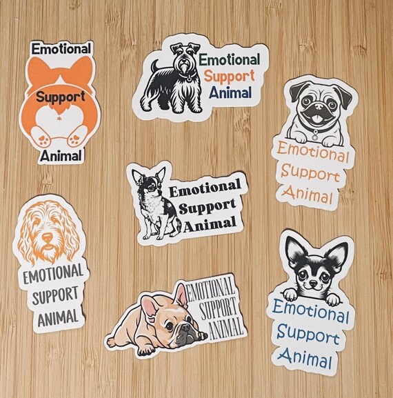 Emotional Support Animal Dog Sticker |dog Lover| Corgi Lover