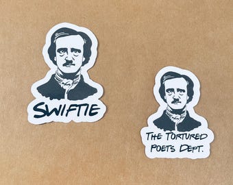 Edgar Allen Poe Swiftie Vinyl Sticker|Tortured Poets Dept |Water bottle Stickers|Laptop Stickers|Taylor Swift|Swifties|Taylor Swift sticker