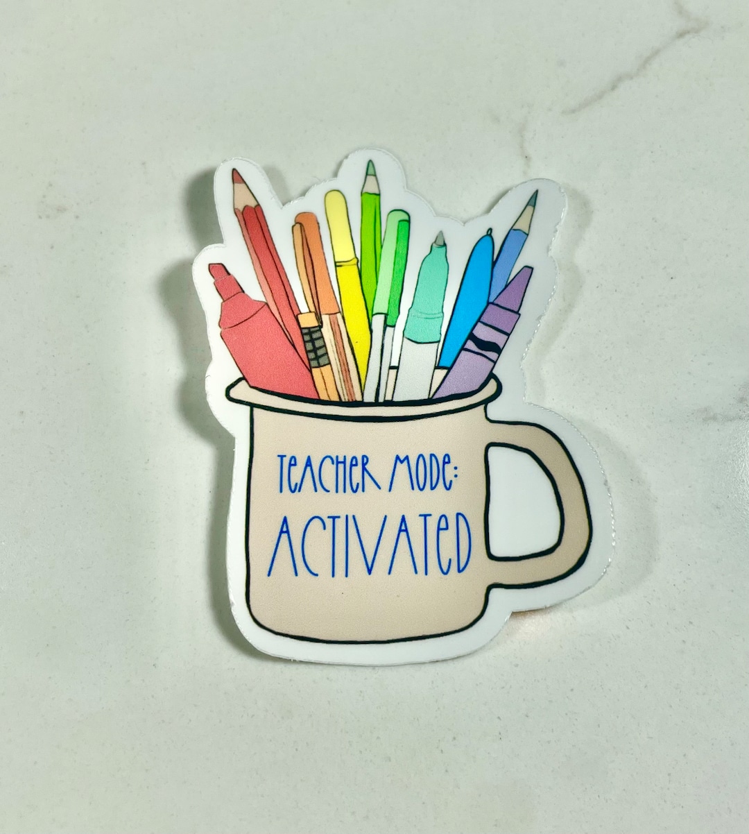 Teacher Mode Activated Sticker| Vinyl Sticker| Back to School Sticker ...