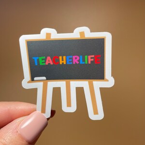 TEACHER LIFE Sticker| Vinyl Sticker| Back to School Sticker| Teacher Sticker| Water Bottle Sticker| Teacher Appreciation