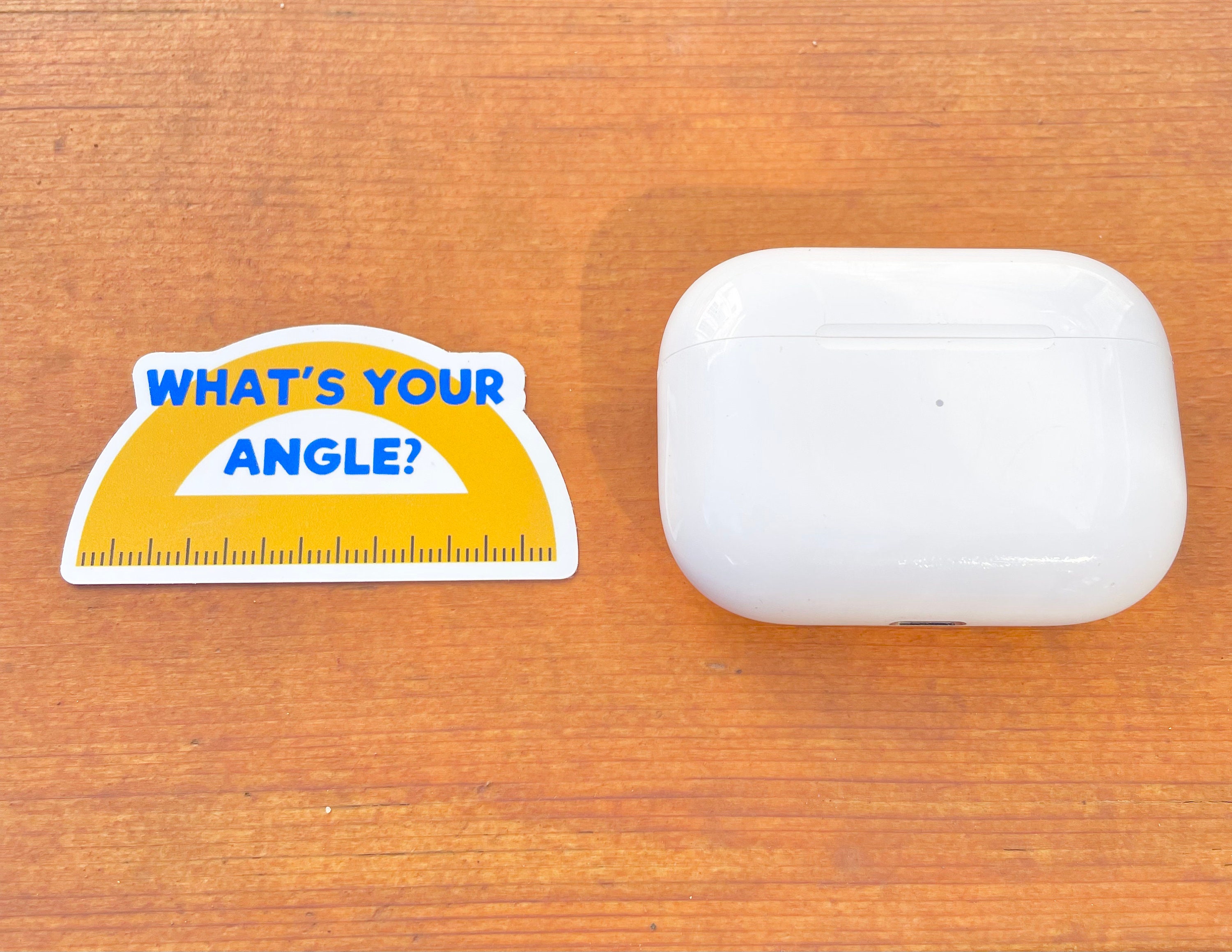 WHAT'S YOUR ANGLE? Sticker| Vinyl Sticker| Geometry Sticker| Math ...