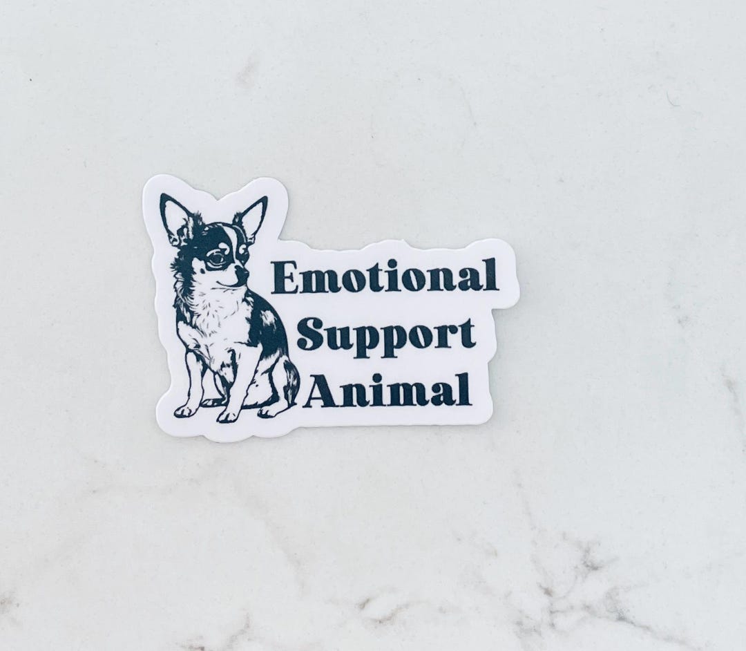Emotional Support Animal Dog Sticker |dog Lover| Chihuahua Lover