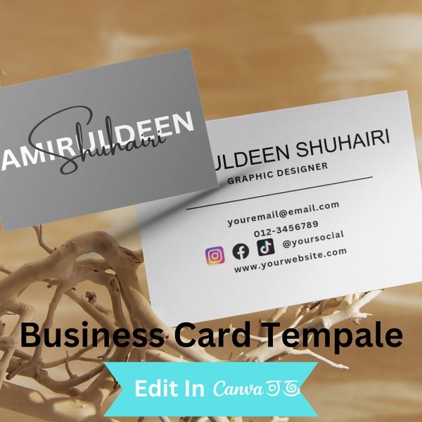 Professional/formal Business Card Template