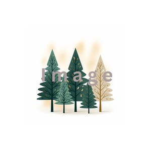 Simple Modern Aesthetic Christmas Tree Design