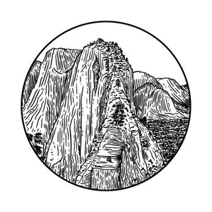 Angels Landing Linocut Print