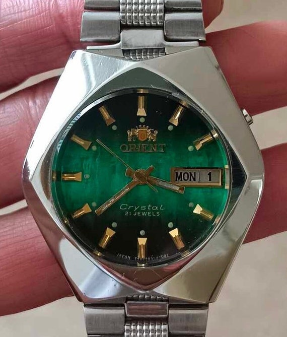 Rare model Pre-owned vintage Orient Crystal Green 