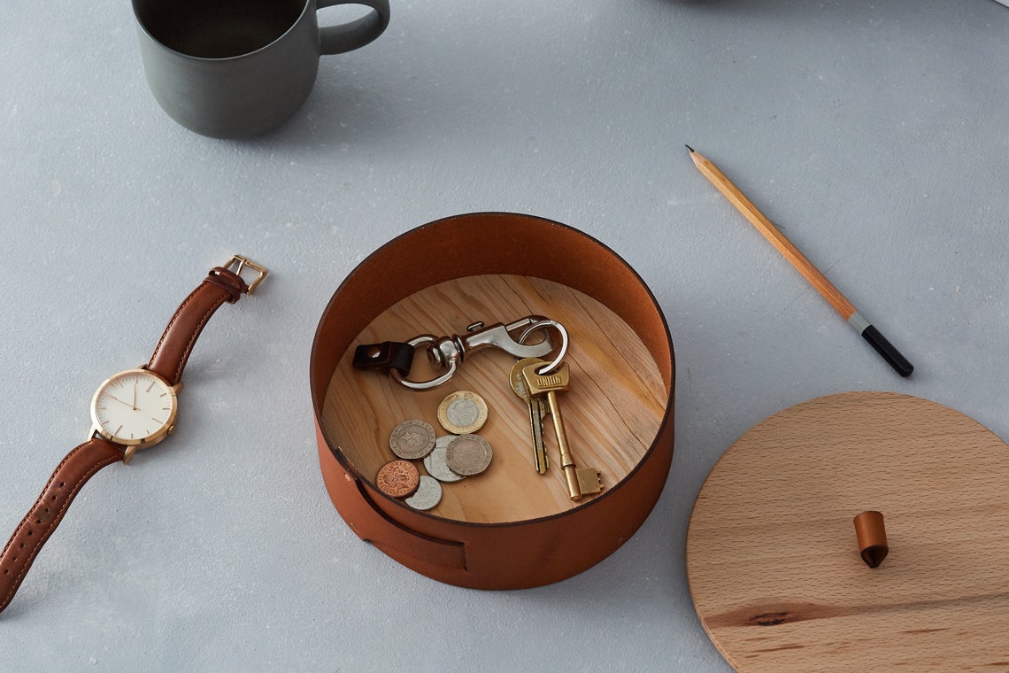 Leather Keepsake Box (tan) - Etsy