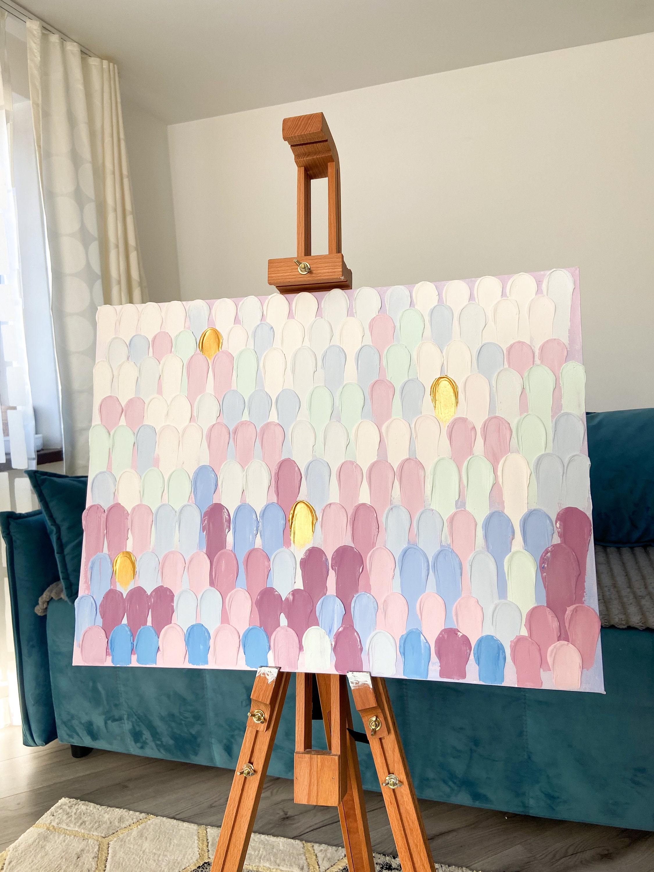 Joint Compound Wall Art Decor Plaster Texture Artwork Painting Relief