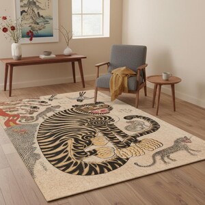 Tappeto Talismanic Tiger, design astratto colorato ed eclettico