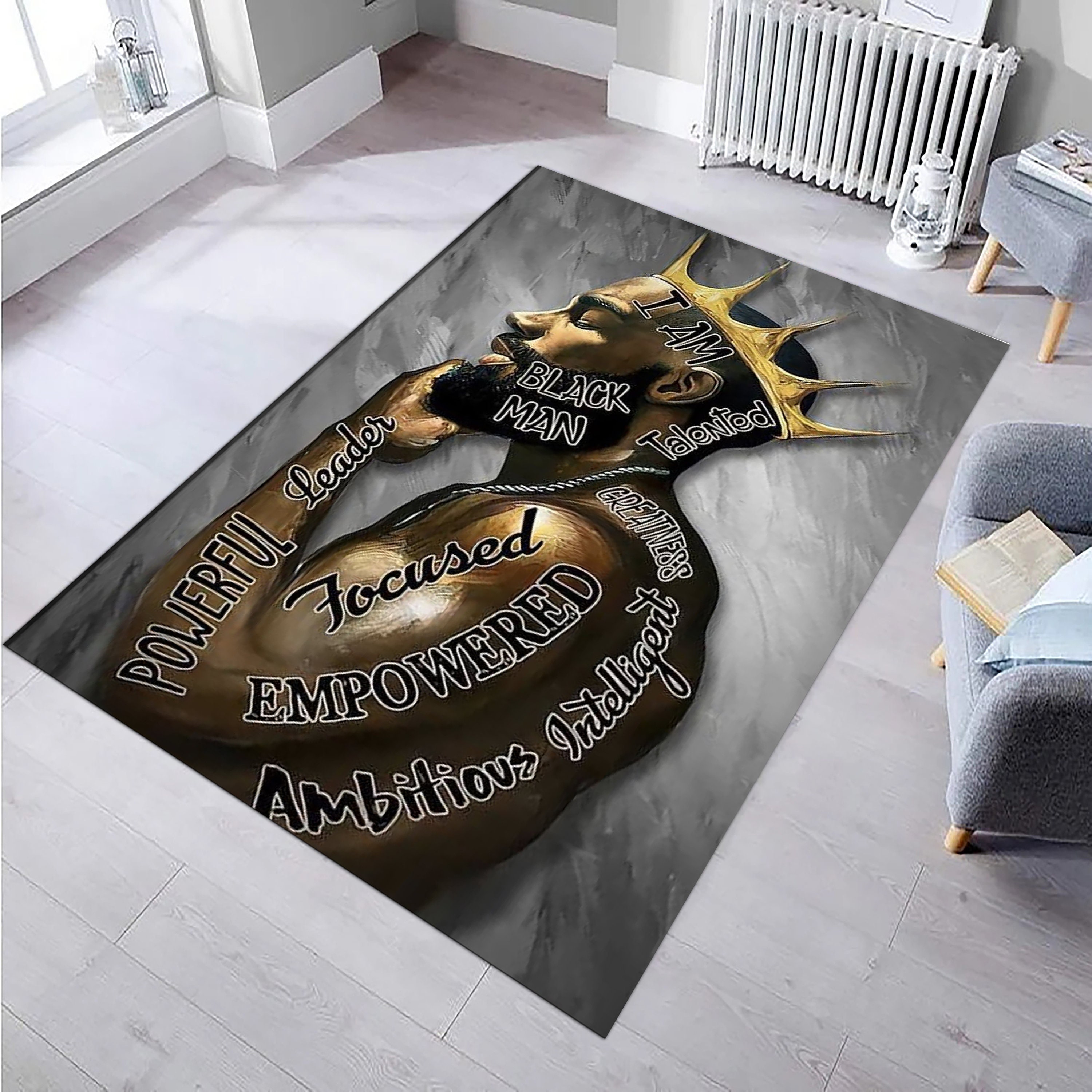 Human made FACE RUG LARGE - BLACK カーペット Human made FACE RUG LARGE - BLACK カーペット