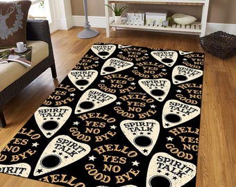 Ouija Board Rug, Spirit Talk Cotton Area Rug