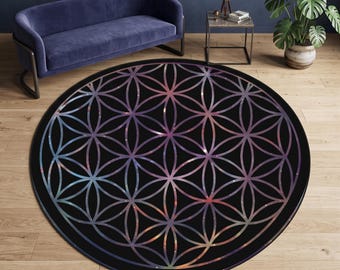 Flower of Life, Flower of Life Decoration, Sacred Geometry Home Decoration, Flower, Flower Of Life Rug, Flower Life, Sacred Geometry, Flower