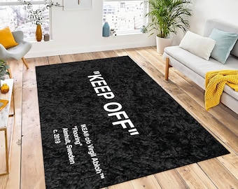 Keep off Pattern Rug, Modern Home Decor, Non-slip - Etsy