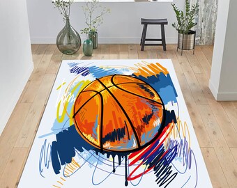 Basketball Cotton Rug, Kids Room Decor
